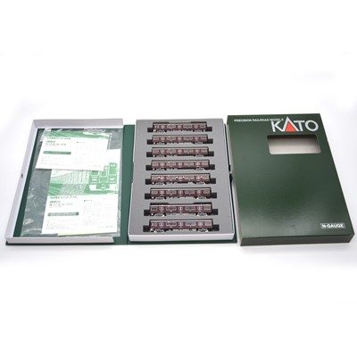 Lot 693 - Kato N gauge model railway 8-car set, ref 10-1278 Hankyu 9300 series
