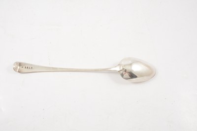 Lot 58 - Pair of George III silver basting spoons, probably William Sumner, London 1802