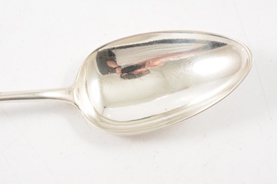 Lot 58 - Pair of George III silver basting spoons, probably William Sumner, London 1802