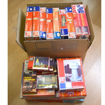Lot 411 - Twenty-one Jouef HO gauge model railway track-side buildings