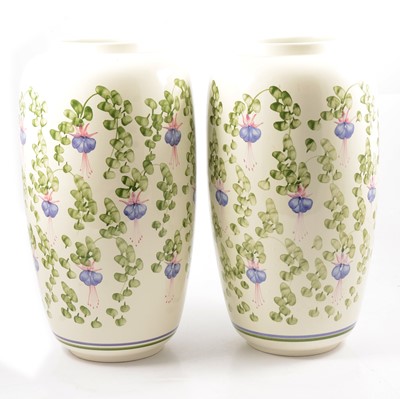 Lot 36 - Pair of Cinque Ports Pottery vases, Royal Worcester part tea set and Copeland Spode part dinner service.