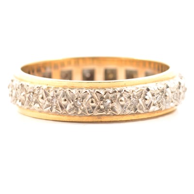 Lot 24 - A diamond full eternity ring