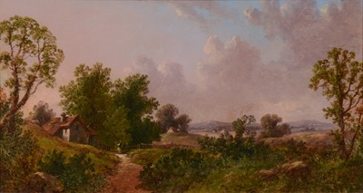 Lot 109 - Thomas Stanley Barber, Rural landscape with cottage