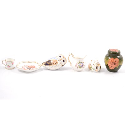 Lot 31 - Moorcroft jar and Royal Crown Derby