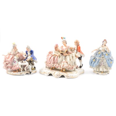 Lot 33 - Four Bavarian figure groups