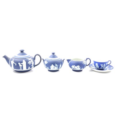 Lot 44 - Wedgwood blue jasperware