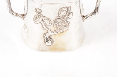 Lot 46 - Chinese silver three piece tea set