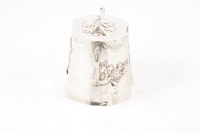 Lot 46 - Chinese silver three piece tea set