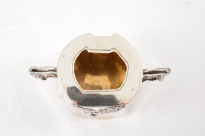 Lot 46 - Chinese silver three piece tea set