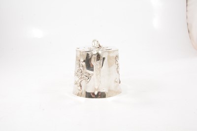 Lot 46 - Chinese silver three piece tea set