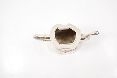Lot 46 - Chinese silver three piece tea set