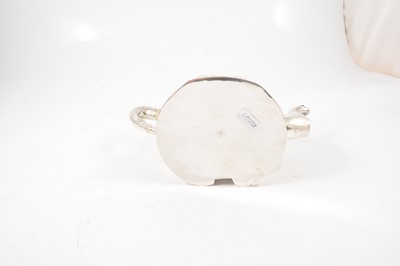 Lot 46 - Chinese silver three piece tea set