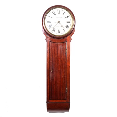 Lot 180 - Mahogany tavern clock, Hammond, Hoddesdon