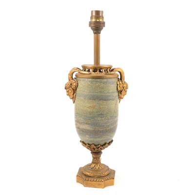 Lot 250 - French marble and gilt metal mounted lamp base