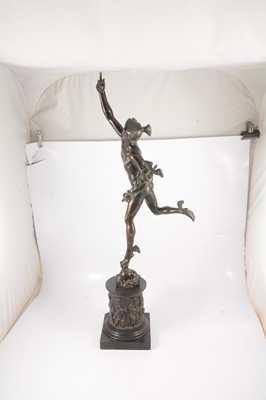 Lot 40 - After the Antique, Mercury, patinated bronze
