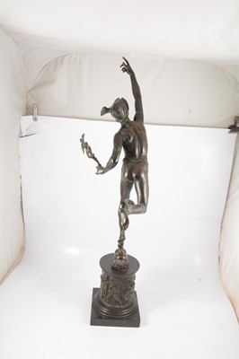 Lot 40 - After the Antique, Mercury, patinated bronze
