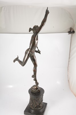Lot 40 - After the Antique, Mercury, patinated bronze