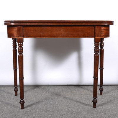 Lot 214 - George III mahogany card table