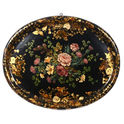 Lot 34 - Victorian paper mache tray