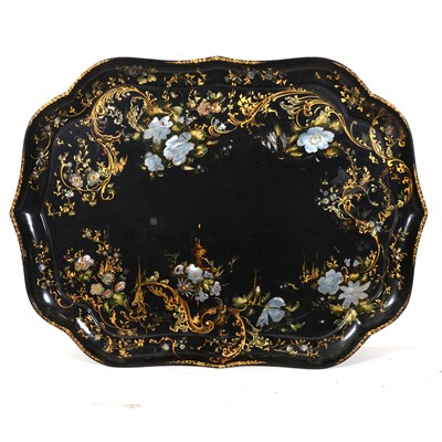 Lot 35 - Victorian paper mache tray