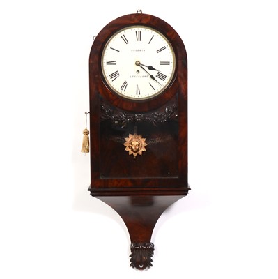 Lot 526 - William IV mahogany bracket clock, Baldwin, Loughborough