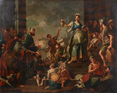 Lot 277 - After Francesco Solimena - Judith with the Head of Holofernes