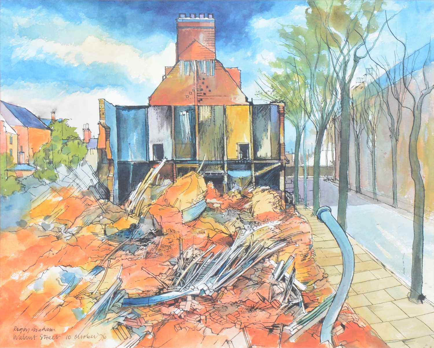 Lot 1093 - Rigby Graham - Demolition on Walnut St, October 1976