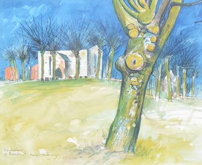 Lot 97 - Rigby Graham - St Mary in Arden Churchyard, Market Harborough, 1976