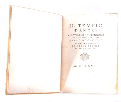Lot 1 - [Agostino Argenti], Il Tempio D'Amore