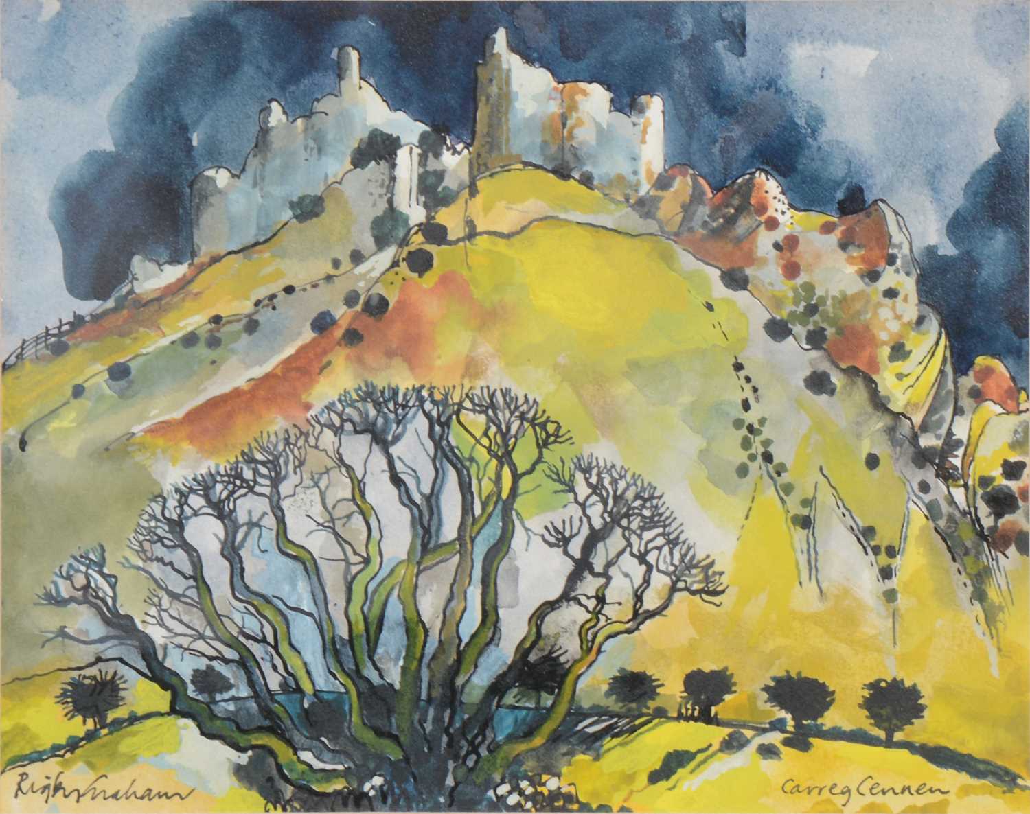 Lot 1080 - Rigby Graham - Carreg Cennen, 1986
