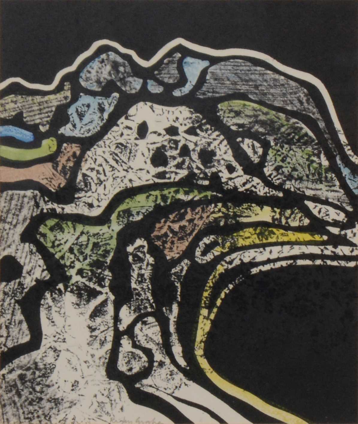 Lot 93 - Rigby Graham - Rocky Landscape, Wales