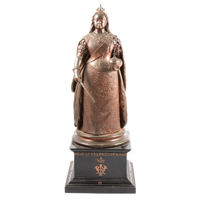 Lot 42 - Elkington & Co after Joseph Edgar Boehm, Queen Victoria, bronze