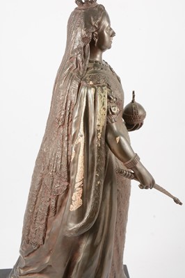 Lot 42 - Elkington & Co after Joseph Edgar Boehm, Queen Victoria, bronze