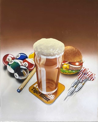 Lot 90 - John Jackson, Aerograph artworks for Rolls Royce engines and Everards Brewery