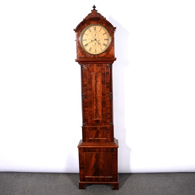 Lot 181 - Scottish mahogany longcase clock