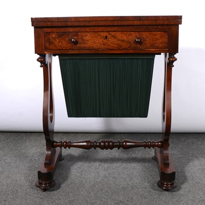 Lot 239 - Victorian rosewood work table