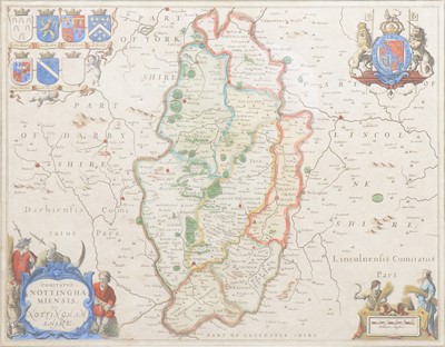 Lot 95 - Johannes Blaeu, Comitatus Nottinghamensis