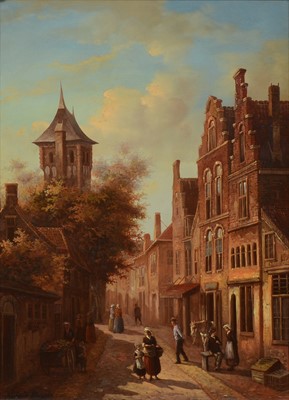 Lot 121 - Hendrik Kluyver, Continental street scene