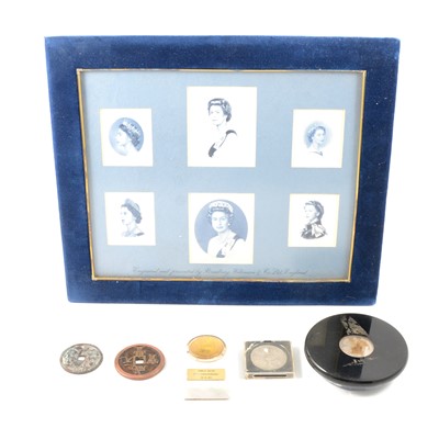 Lot 126 - A collection of silver and copper coins and medallions.
