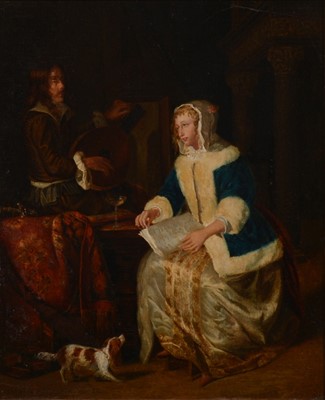 Lot 152 - After Gabriel Metsu, The Duet