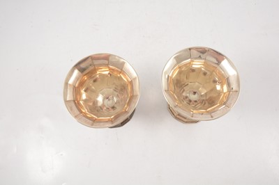 Lot 48 - Matched pair of Dutch silver pedestal vases, early 20th Century