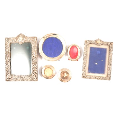 Lot 230 - Six silver mounted photograph frames