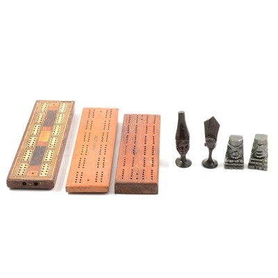 Lot 138 - Chess sets, cribbage boards, etc.