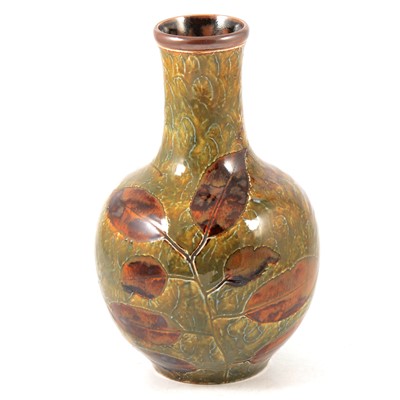 Lot 41 - Doulton Lambeth 'Natural Foliage' ware vase