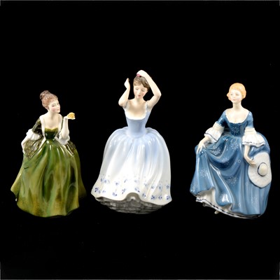Lot 65 - Five Royal Doulton ladies.