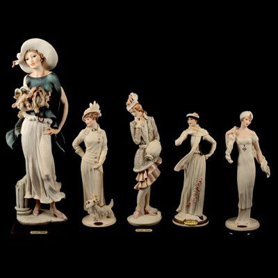 Lot 38 - Ten Giuseppe Armani Florence Art Deco style figurines.
