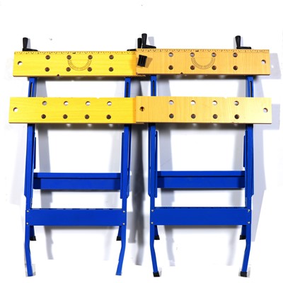 Lot 418 - Two "workmate" folding benches.