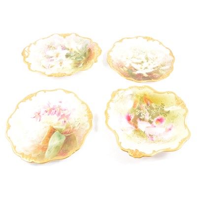 Lot 1 - Set of six Royal Doulton cabinet plates and two bowls, painted by David Dewsberry