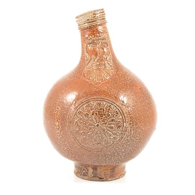 Lot 8 - Salt glazed stoneware Bellarmine jug