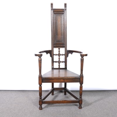 Lot 1 - Arts and Crafts style armchair, in the manner of Leonard Wyburd for Liberty & Co